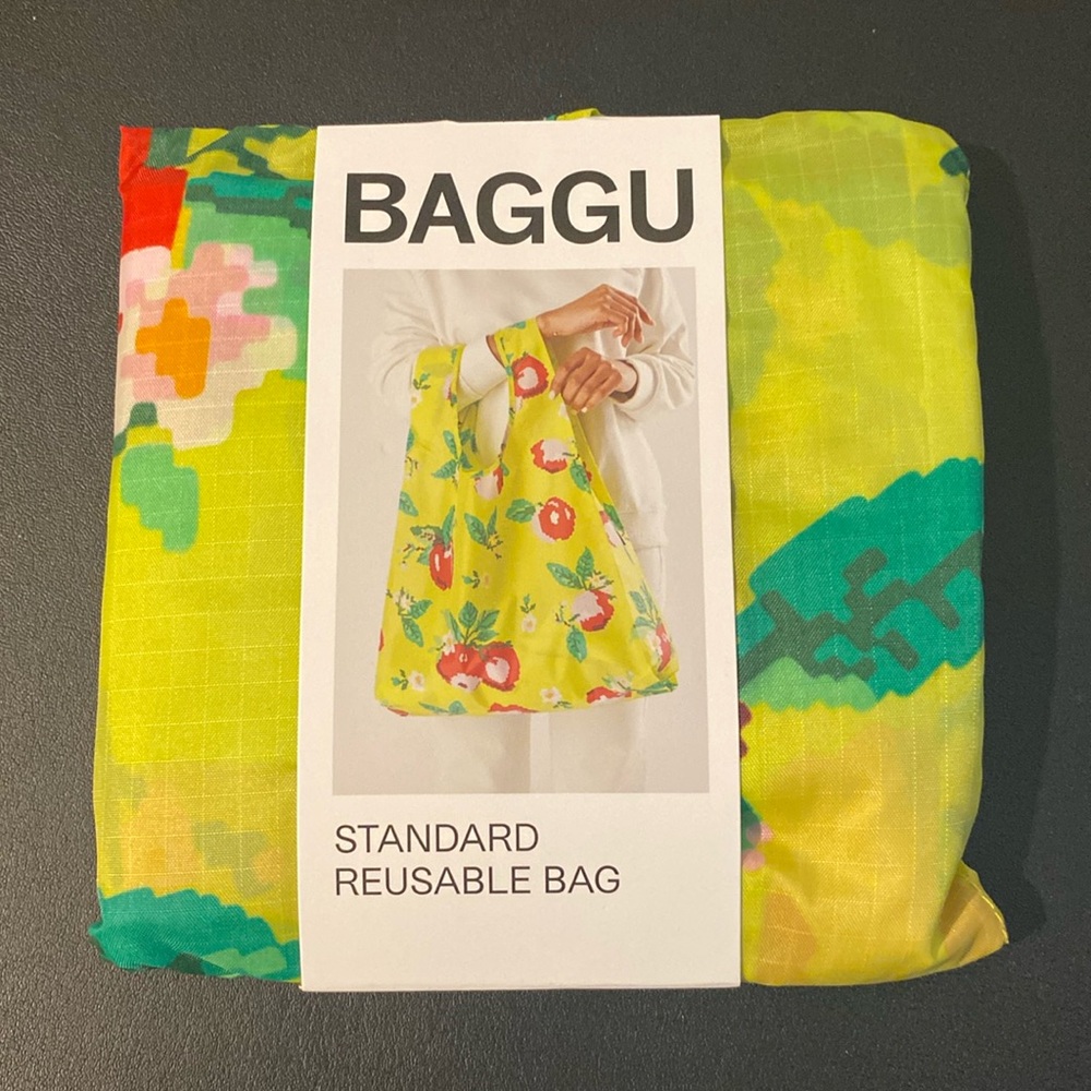NWT BAGGU NEEDLEPOINT APPLE Standard Reusable Bag